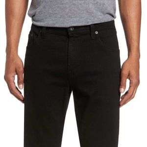 AG Everett Slim Straight Fit Jeans (Black Soot) - 36 x 32